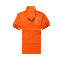 High Quality New Design Orange Color Uniform Polo Shirt